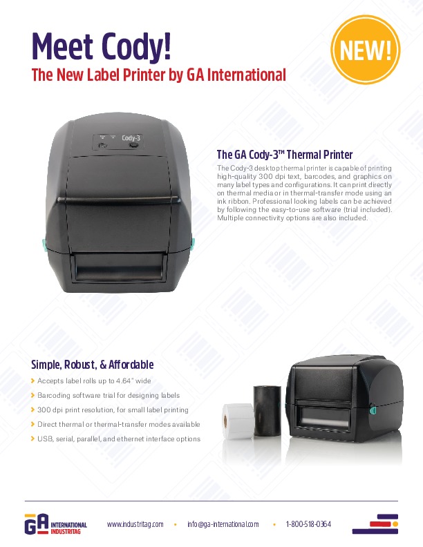 Cody-3 Thermal Printer